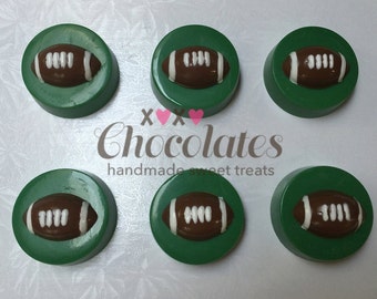 FOOTBALL CHOCOLATE OREOS®/12 count/School Colors/Father's Day/Birthday Favors/Super Bowl Favors/Tailgating