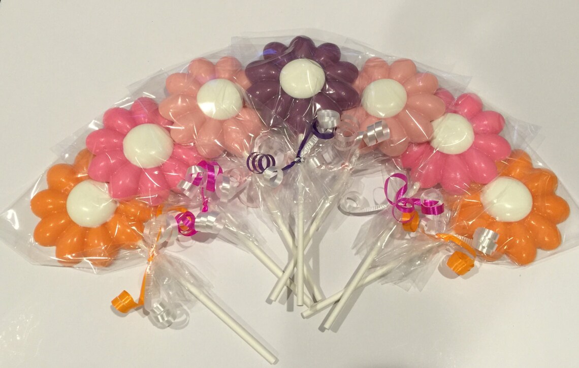 CHOCOLATE DAISY FLOWER Lollipops/12 Count/teacher Gifts/thank Etsy