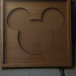 Disney Inspired Pin Display Shadowbox Mickey, Corkboard, Cork Display image 3