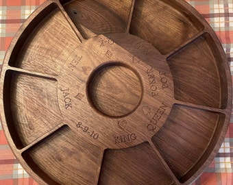 Custom made Michigan Rummy board game, Tripoley, family game, card game