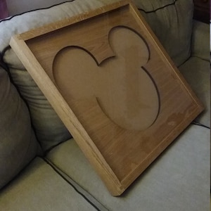 Disney Inspired Pin Display Shadowbox Mickey, Corkboard, Cork Display image 4