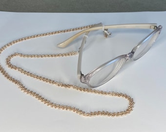 Eyeglass Holder Chain, Sunglasses Chain, Eyeglass Holder, Eyeglass Chain, Necklace, Beaded Eyeglass Holder, Gift, Handmade, NAOKism, Gift