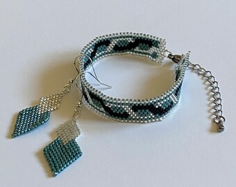 Bracelet, Beaded bracelet, Miyuki Delica Seed Beads, Miyuki Delica, Peyote stitch