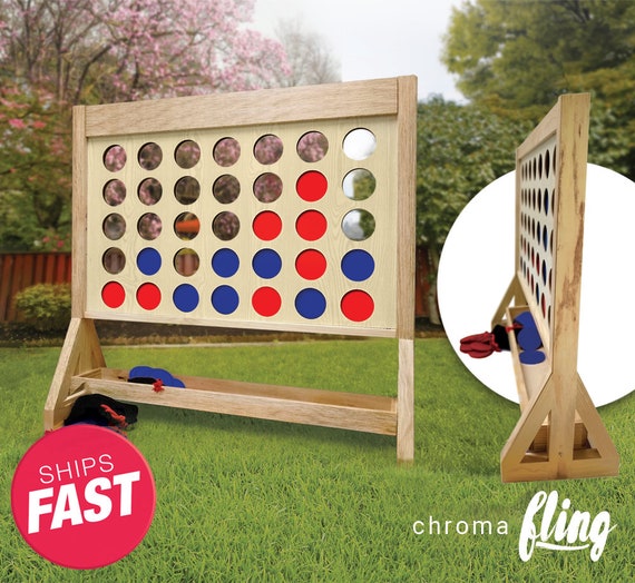 Giant Four-In-A-Row Oversized Game Jumbo Outdoor Large Yard Game