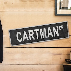 Custom Distressed Metal Street Sign - Personalized Distressed Aluminum Street Sign - Custom Street Sign - Top Quality - Printed Street Sign