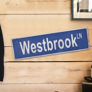 Custom Distressed Metal Street Sign - Personalized Distressed Aluminum Street Sign - Custom Street Sign - Top Quality - Printed Street Sign