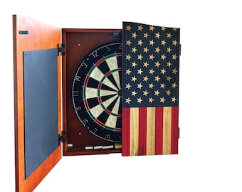 The Pub Custom Dartboard Cabinet Set - Etsy