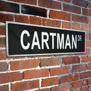 Custom Metal Street Sign Black - Personalized Aluminum Street Sign Black - Custom Street Sign - Top Quality - Printed Street Sign
