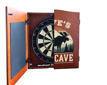 The Pub Custom Dartboard Cabinet Set - Etsy