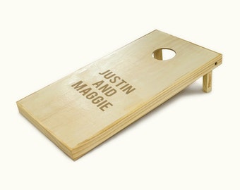 Personalized Laser Engraved Cornhole Junior Set – Custom Game