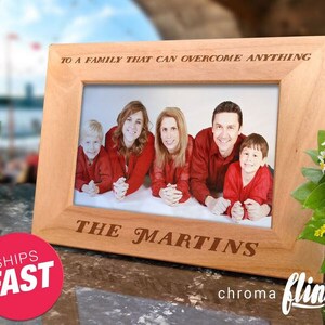 Personalized Family Engraved Picture Frame - Family Gift - Custom Frame- Custom Picture Frame -Engraved picture frame - Family Picture Frame
