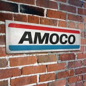 Vintage Amoco Street Sign - Amoco Aluminum Street Sign - Custom Street Sign - Top Quality - Printed Street Sign - Vintage Printed Sign