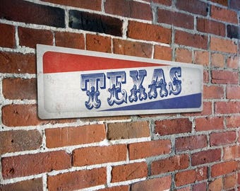 Vintage Texas Street Sign - Texas Aluminum Street Sign - Custom Street Sign - Top Quality - Printed Street Sign - Vintage Signs