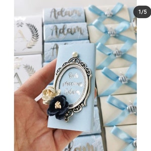 Elegant Baby Chocolate Favors – Set of 20 | High-Quality Belgian Chocolates | Baby Shower & Newborn Celebration Gifts