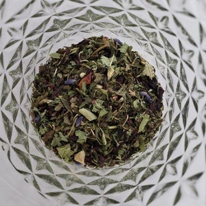 Lemon Lavender- Delight, Refresh- Organic Loose-Leaf Northwest Tea- Woman Farmer & Foragers- Handcrafted Wildcrafted- Medicinal Botanicals
