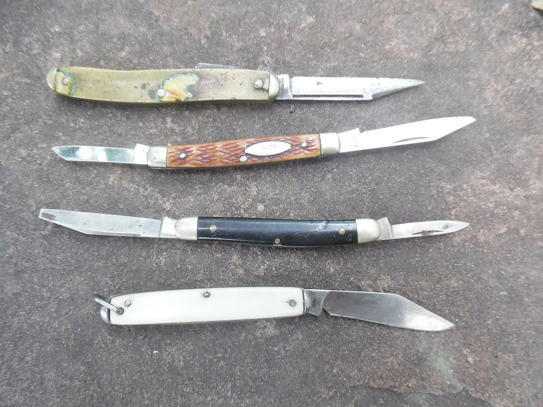 Four Pocket Knives Etsy
