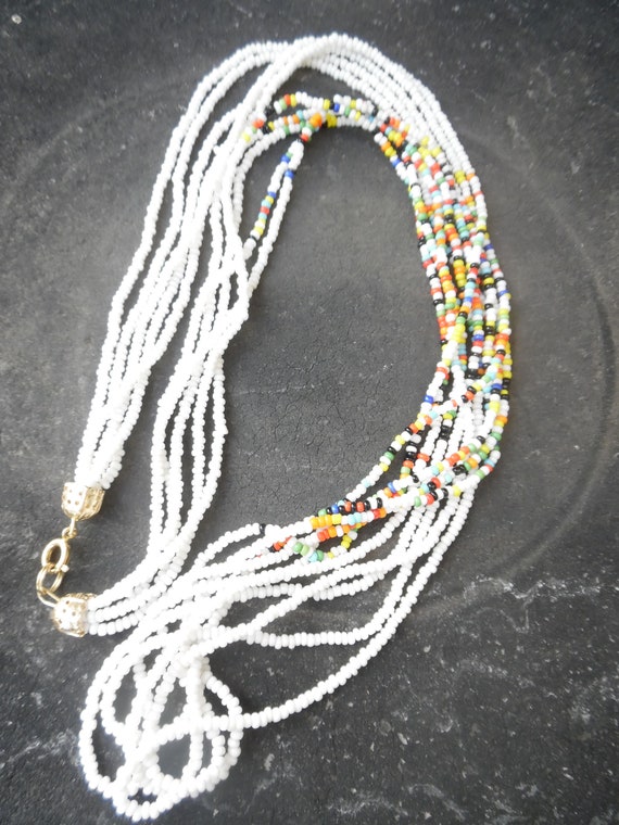 Colorful beaded necklace