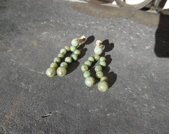 Jade dangle earrings