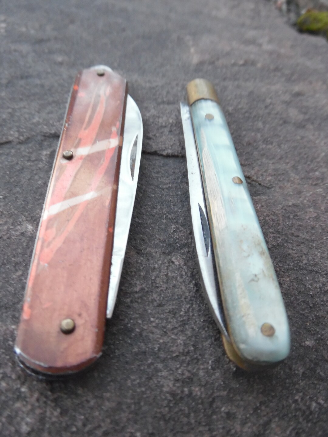 Two Pocket Knives Etsy