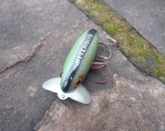 LP153 Old Arbogast Jitterbug CLICKER Vintage Fishing Lure Not Too