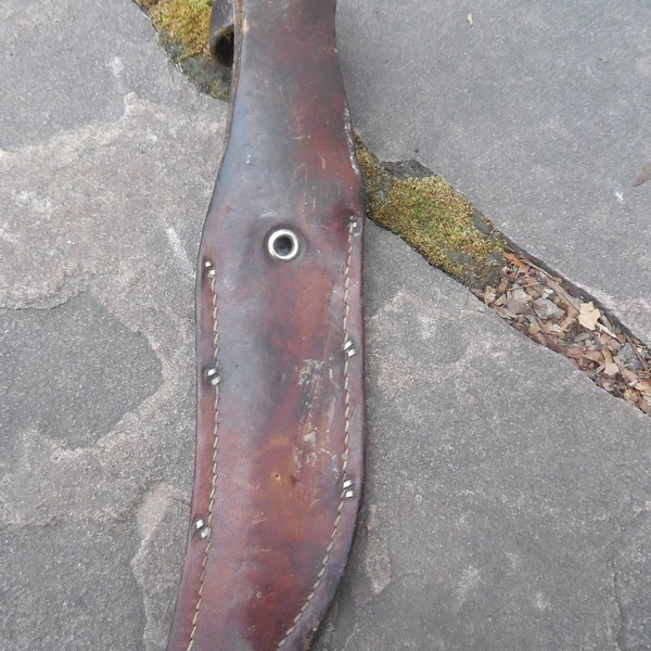 Knife With Leather Case Etsy