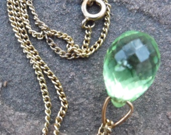 Oval prism necklace