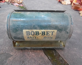 Vintage Fly Fishing Bait Box, 4 to Choose From Vintage Metal Bait Boxes 