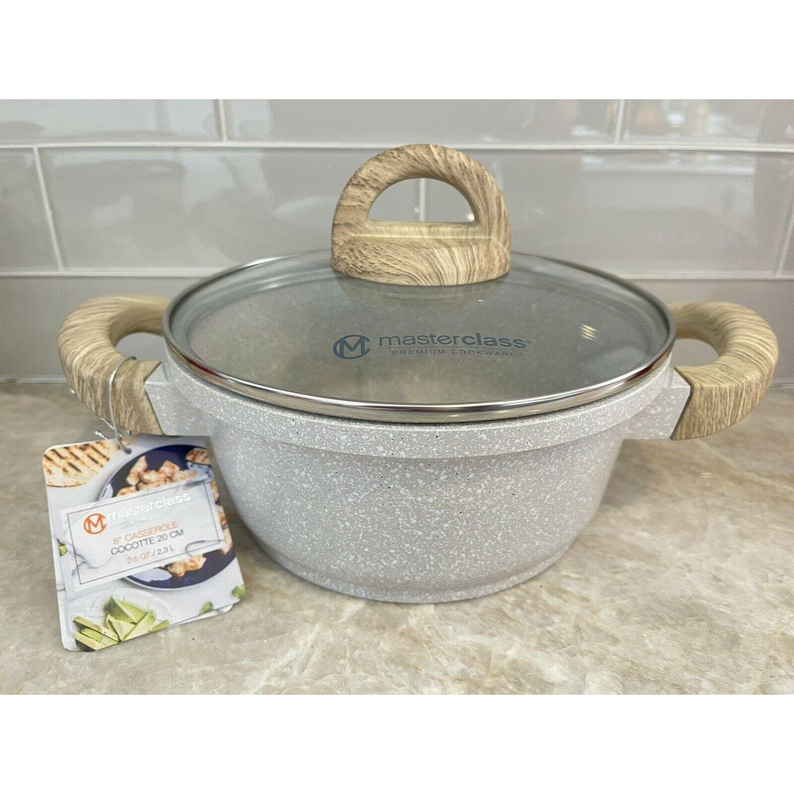 Masterclass Premium Cookware 8 Casserole 2.5 Qt Beige Gray Etsy