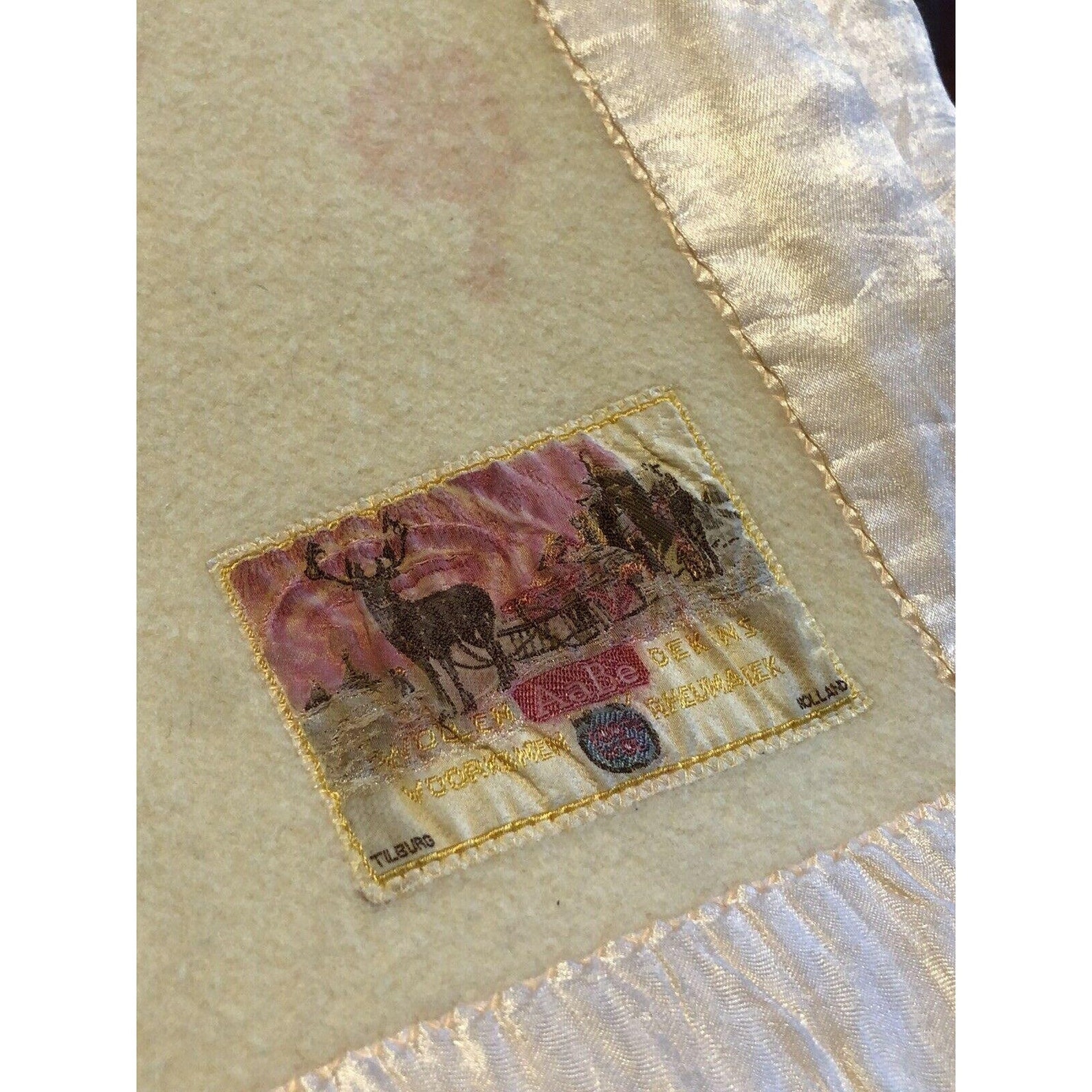 Vintage Wool Blanket AaBe Dutch Wollen Dekens Holland Etsy