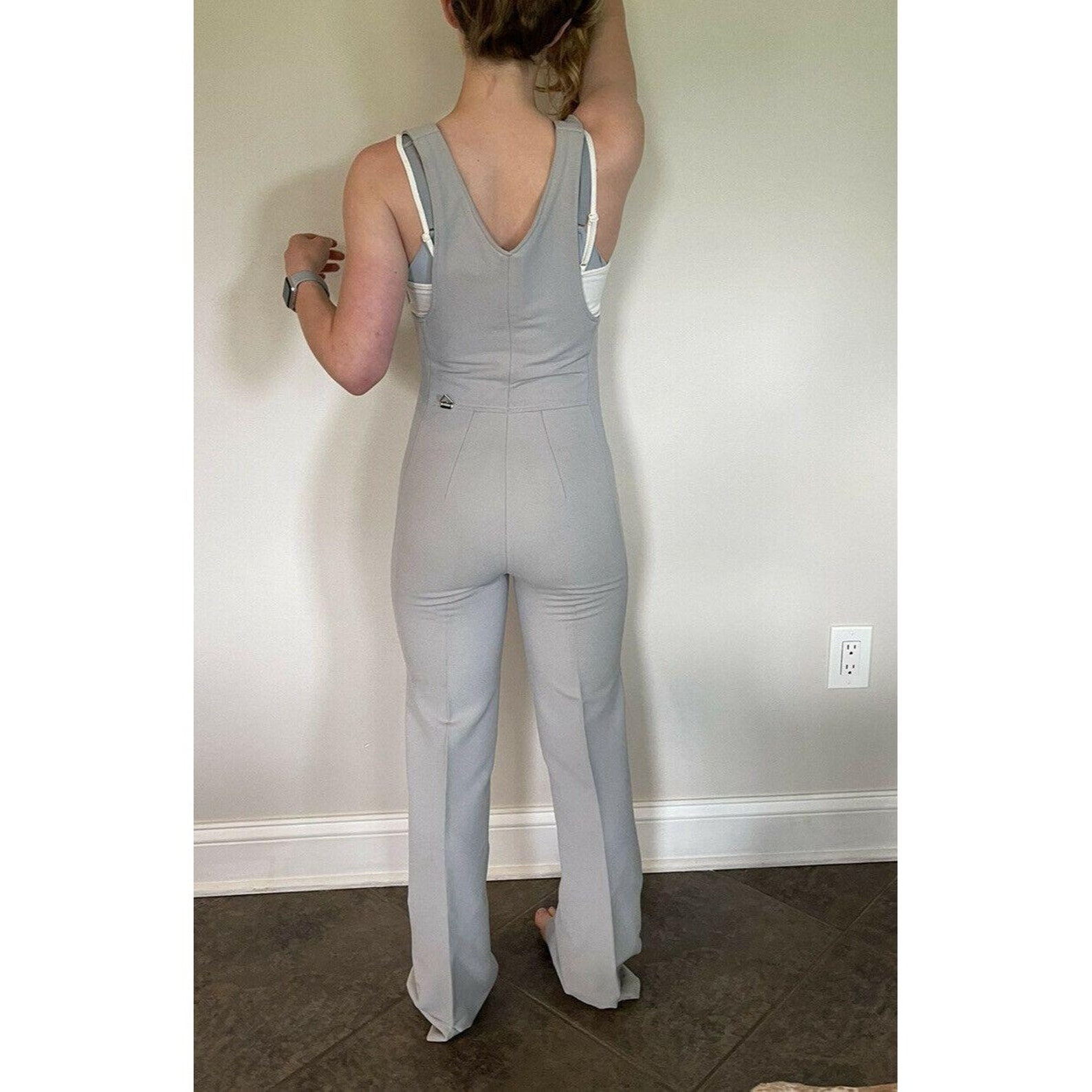 Obermeyer Womens Ski Bibs Pants Stirrup Gray Stretch Wool Etsy