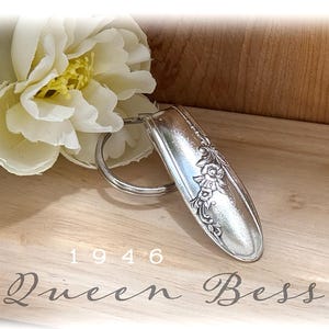 Fork Purse Hook Keyring, Queen Bess 1946 Hook Keychain, Key Fob, Purse Key Finder