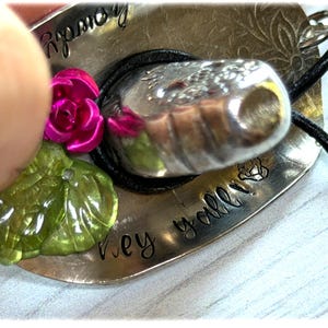 Silver Spoon and Knife Cowboy Cowgirl Hats Charms Keyrings: Choose from 7 Designs image 8