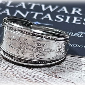 TWENTY Spoon Wrap Ring, National Silver, 20th Birthday Gift, 1920s, Classical Design