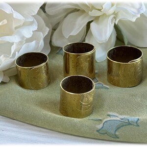 Brass Tray Scarf Slide Bandana Ring: Upcycled Decorative Serving Tray Band, 5 Sizes image 8