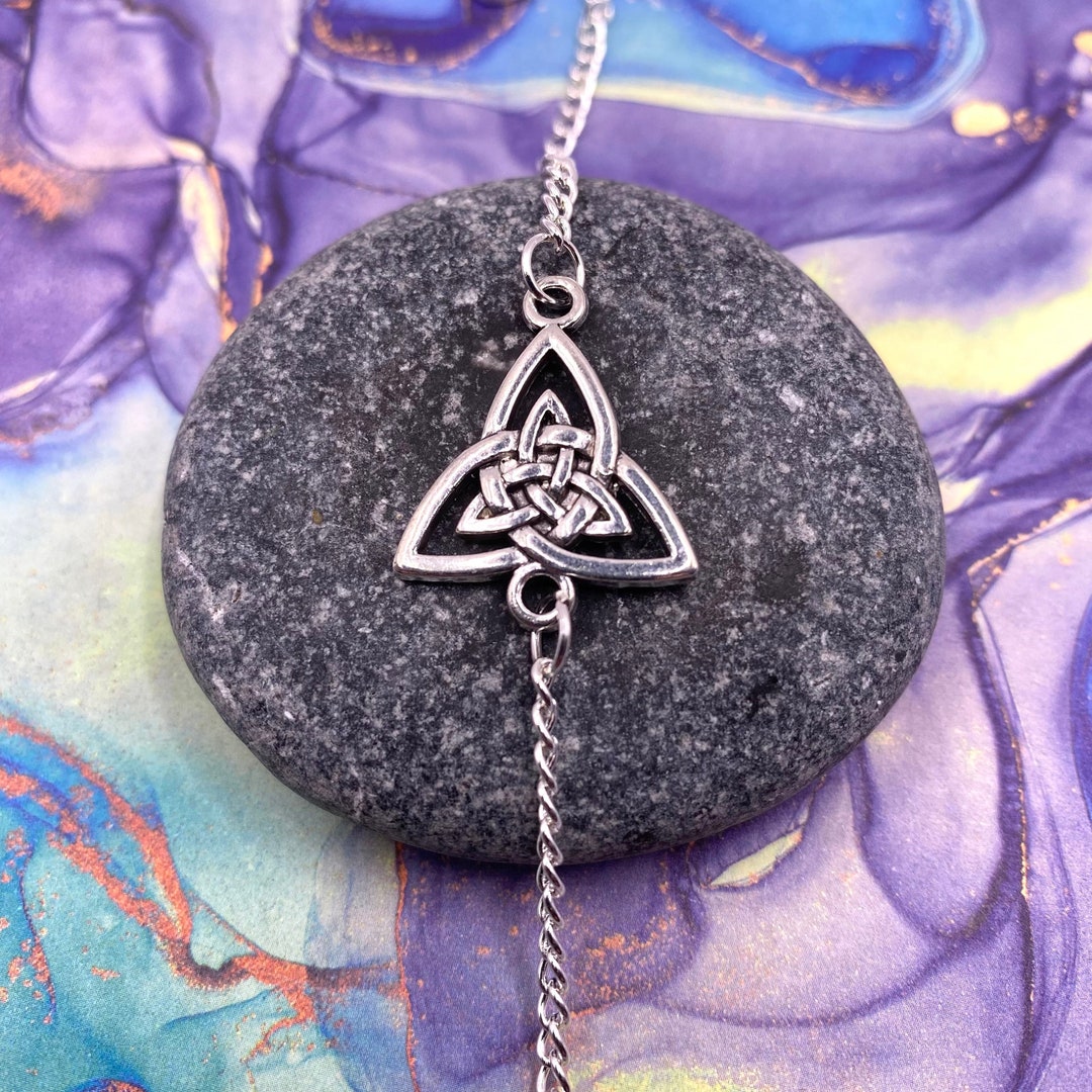 Trinity Bracelet Trinity Knot Bracelet Triquetra Bracelet Etsy