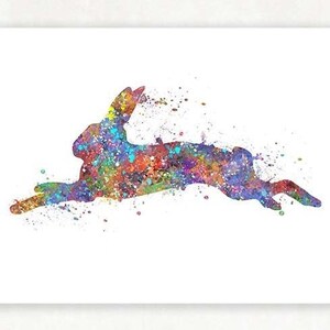 Rabbit Watercolor Art Print - Rabbit Prints - Rabbit Poster - Rabbit Wall Decor - Rabbit Wall Art - Housewarming Gift