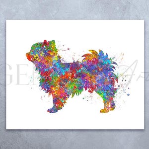 Chihuahua Watercolor Print: Colorful Dog Portrait Art