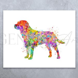Labrador Dog Watercolor Art Print - Labrador Portrait - Labrador Prints - Labrador Retriever Poster - Labrador Wall Decor