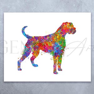 Boxer Watercolour Art Print, Boxer Prints, Gift for Dog Lover, Gift for Her, Boxer Wall Art Decor, Housewarming Gift