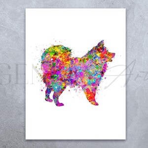 Pomenarian Watercolor Art Print - Pomenarian Dog Print - Pomenarian Poster - Pomenarian Portrait - Pomenarian Gift Ideas