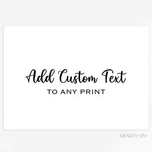 Add Custom Text To Any Print