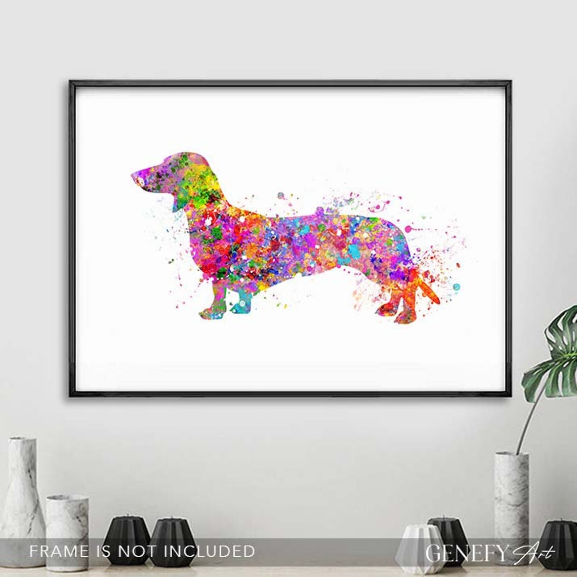 Dachshund Watercolor Art Print Dachshund Portrait - Etsy