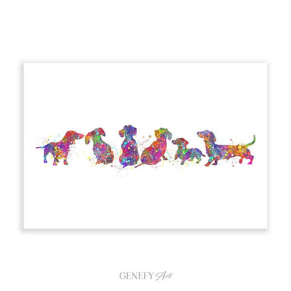 Dachshund Art - Etsy