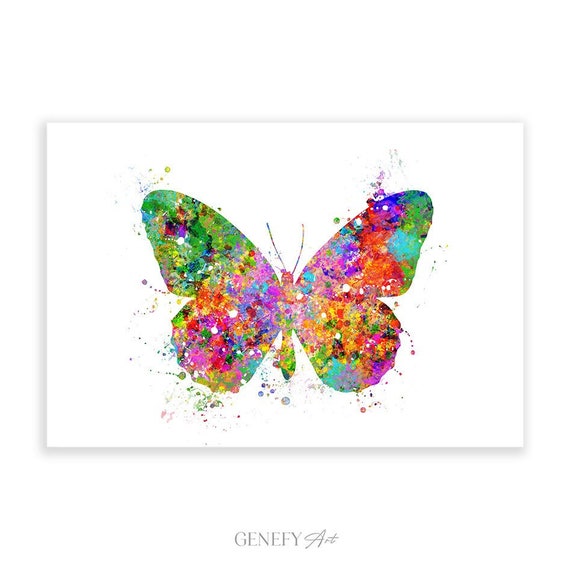 Butterfly Watercolor Print Butterfly Watercolor Art - Etsy