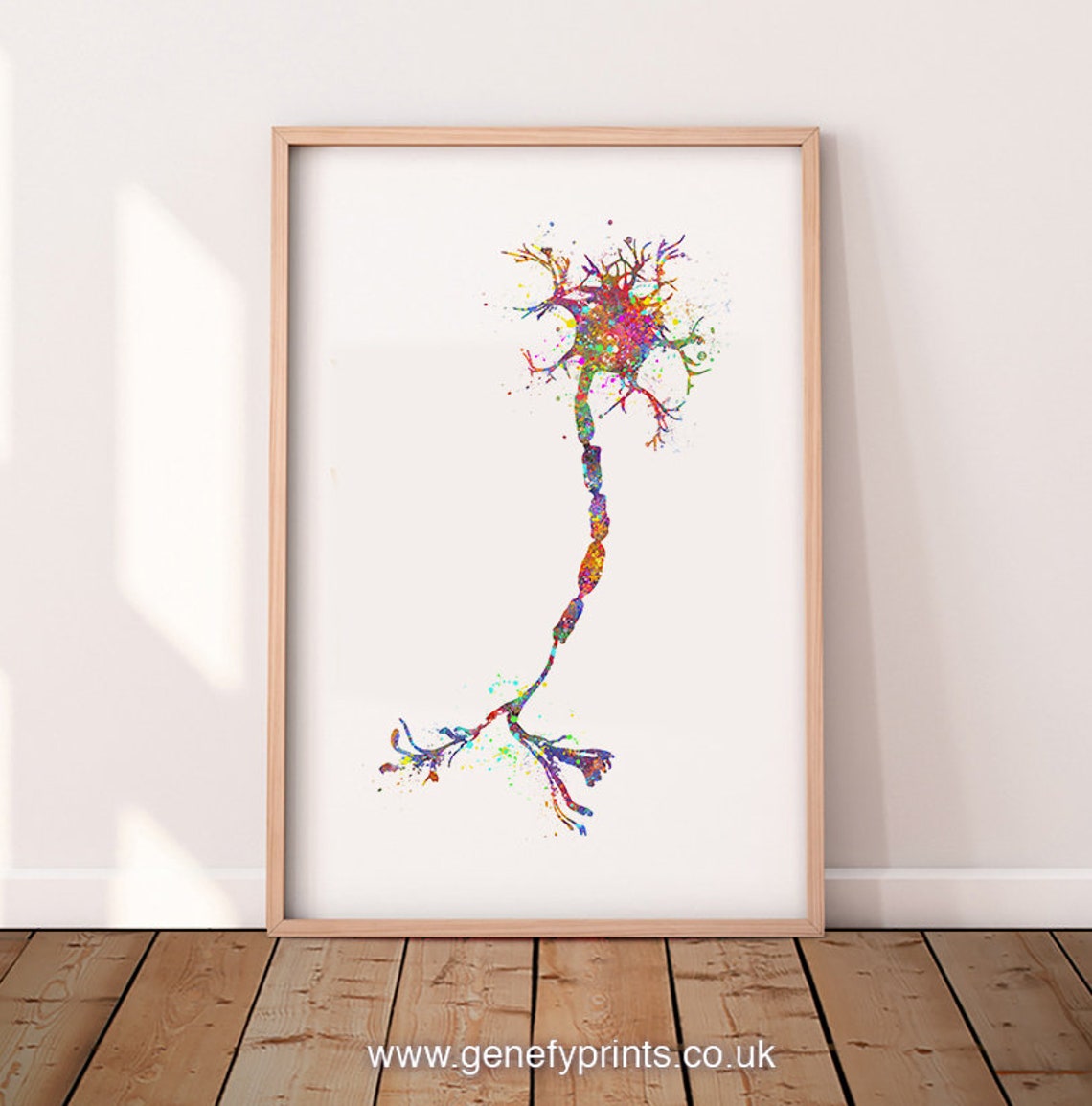 Motor Neuron Watercolor Art Print Neurology Art Central | Etsy