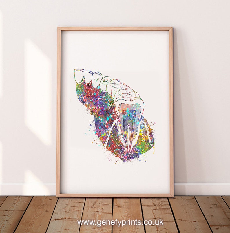 Dental Office Decor Set of 3 Prints Dentistry Art Prints Etsy