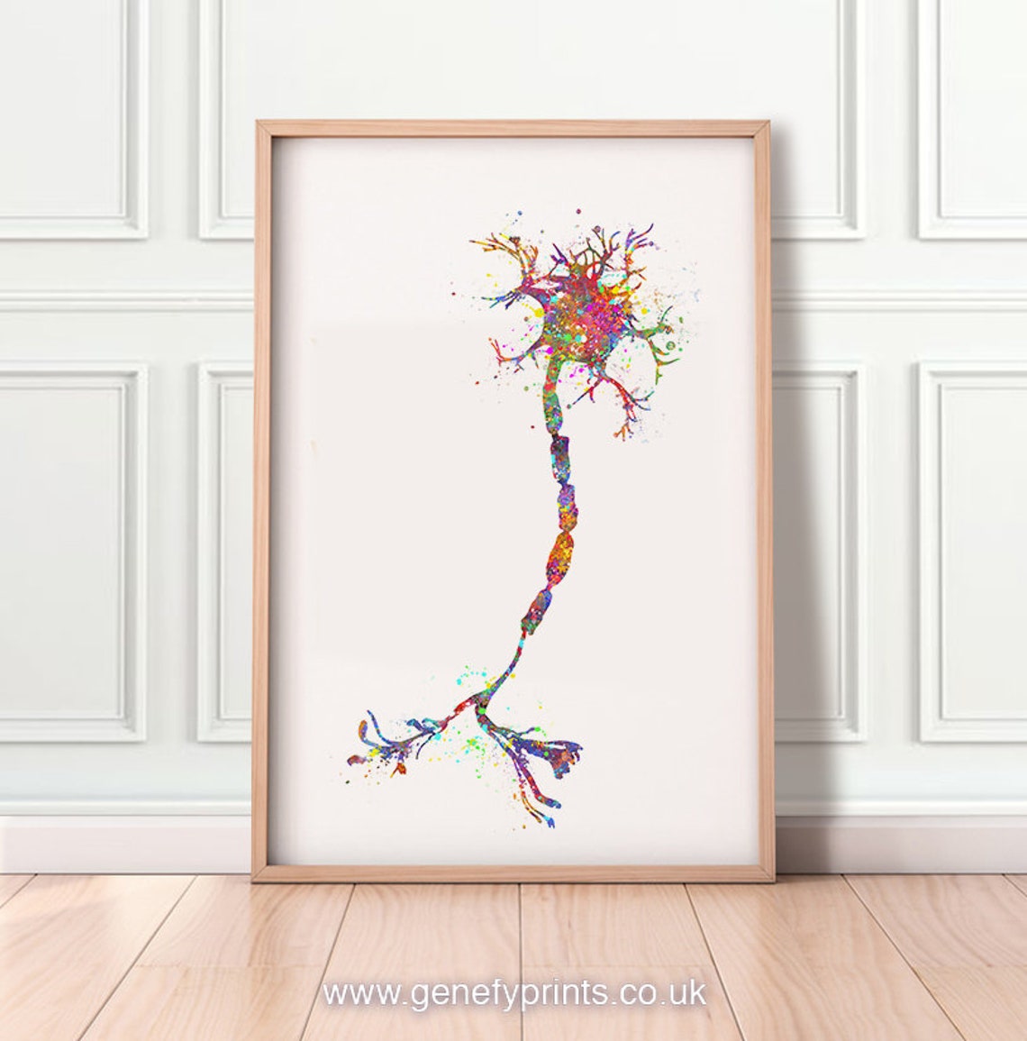 Motor Neuron Watercolor Art Print Neurology Art Central | Etsy