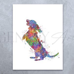 Dachshund Watercolor Art Print - Dachshund Portrait - Dachshund Prints - Gift for Dog Lover - Gift for Her - Housewarming Gift Ideas