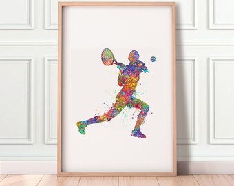 Female Tennis Player Etsy