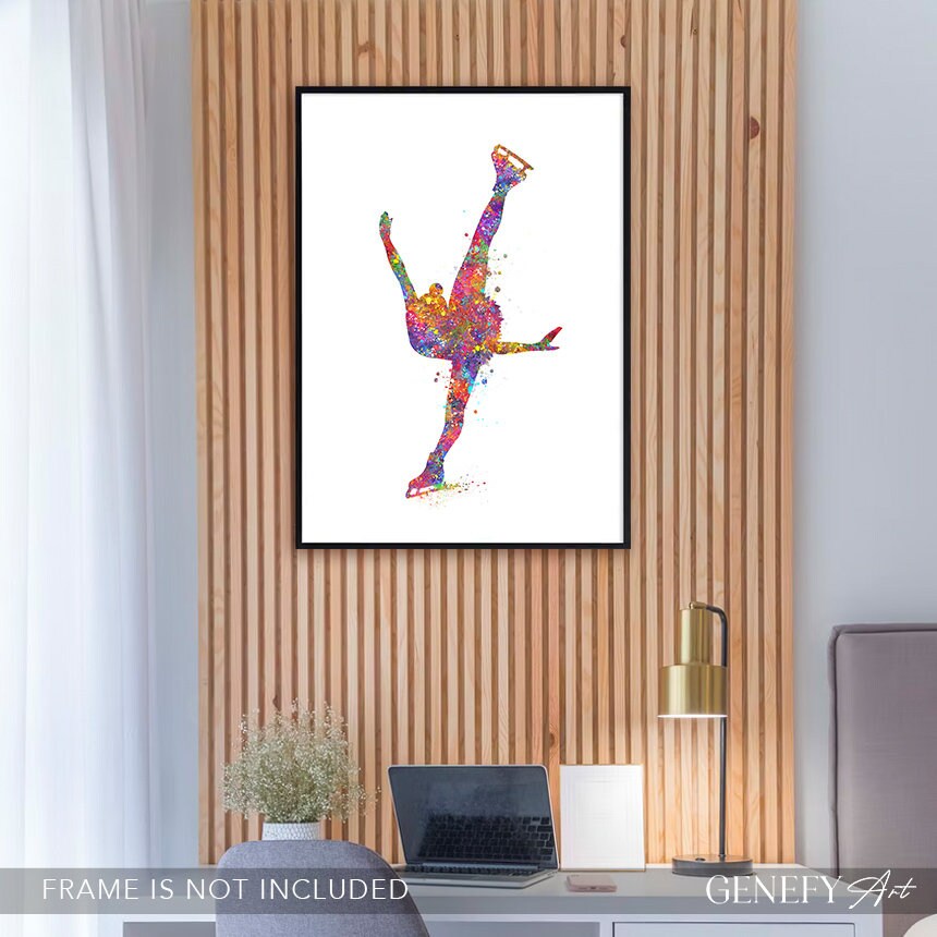 Ice Dance Watercolour Art Print: Figure Skating Poster - Etsy